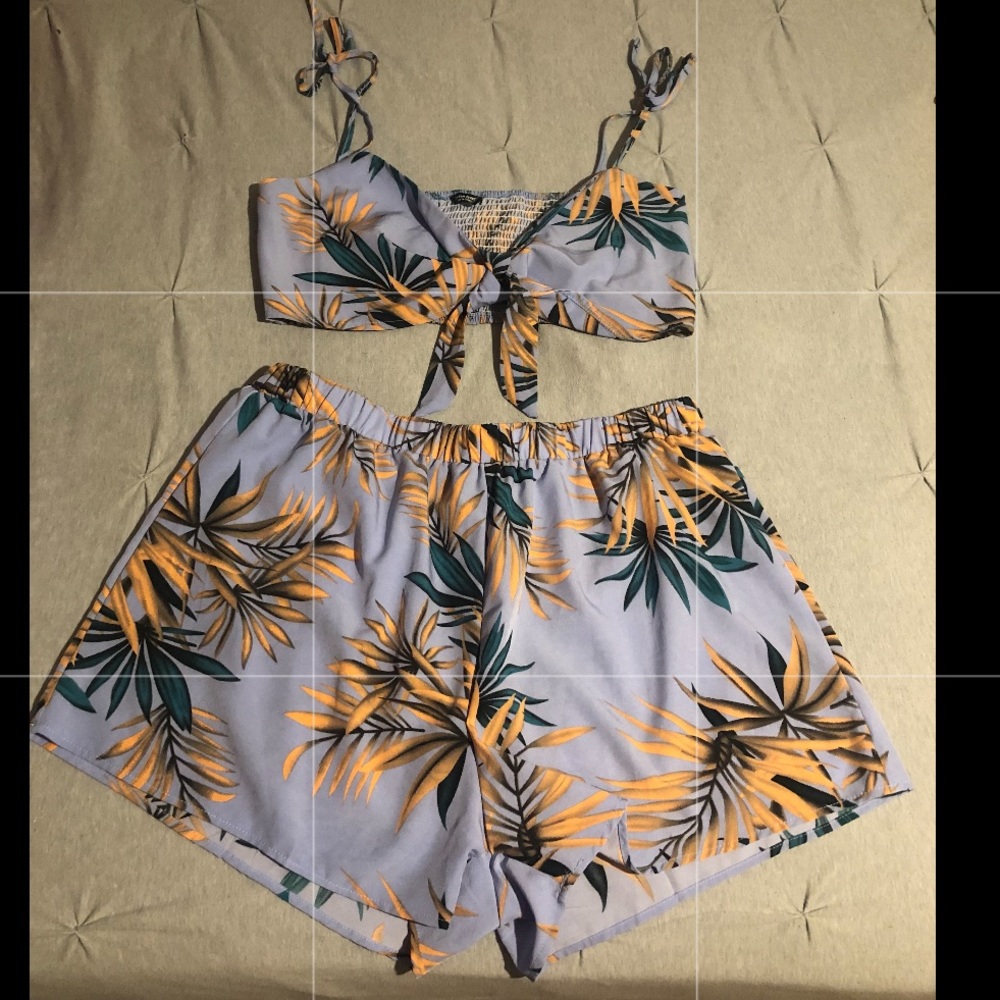 Shein shorts and cropped top set